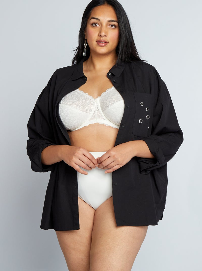 Reggiseno avvolgente in pizzo BIANCO - Kiabi