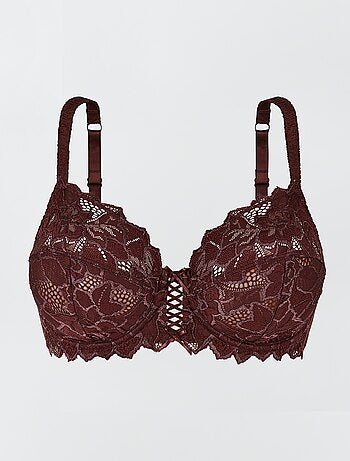 Reggiseno avvolgente in pizzo con ferretto Arum 'Sans Complexe'