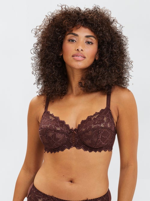 Reggiseno avvolgente in pizzo con ferretto Arum 'Sans Complexe' - Kiabi