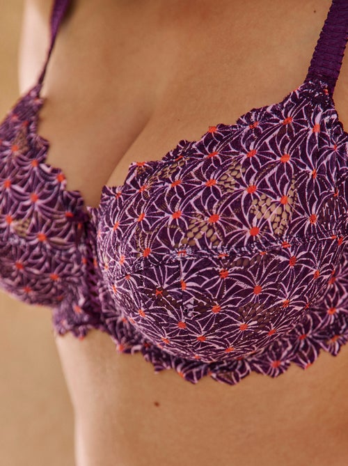 Reggiseno avvolgente in pizzo con ferretto Arum 'Sans Complexe' - Kiabi