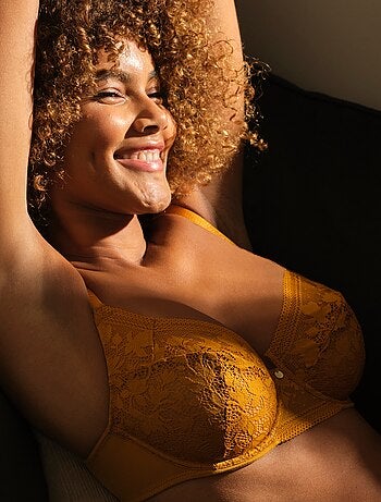 Reggiseno avvolgente in pizzo con ferretto 'Sans Complexe'