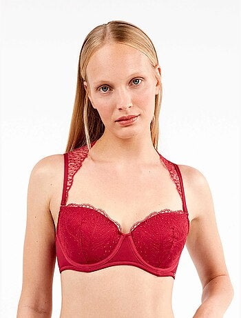 Reggiseno balconcino con spalline staccabili