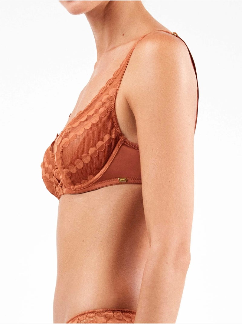 Reggiseno balconette senza imbottitura Marrone - Kiabi