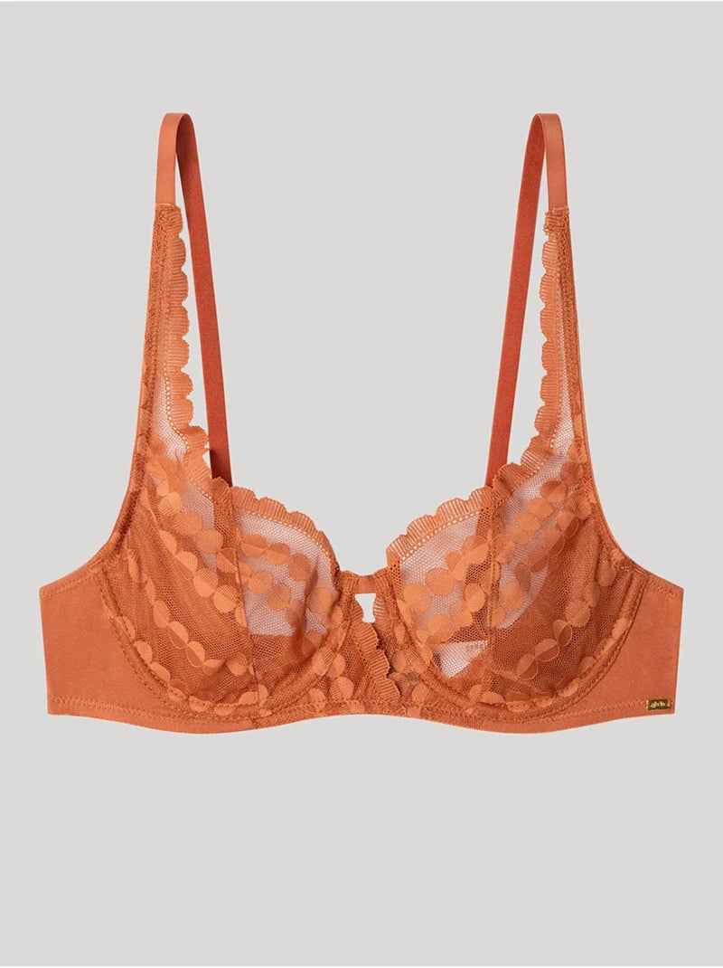 Reggiseno balconette senza imbottitura Marrone - Kiabi