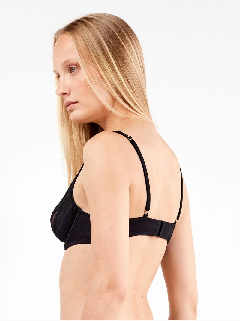 Reggiseno balconette senza imbottitura Nero - Kiabi