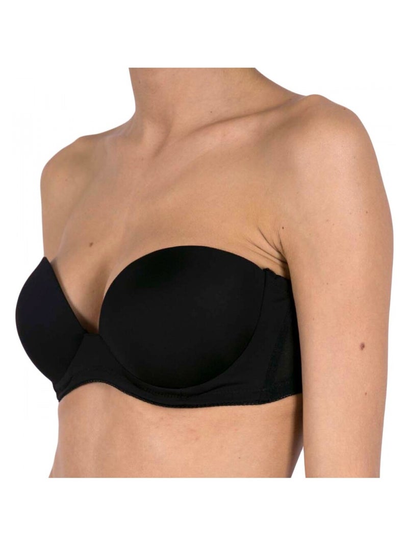 Reggiseno Bandeau Microfibra Nero - Kiabi