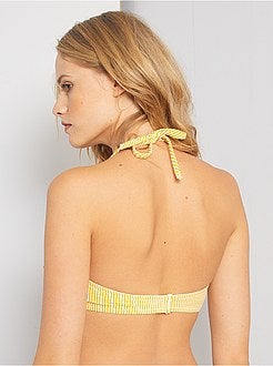 Reggiseno bikini a fascia a righe - Kiabi