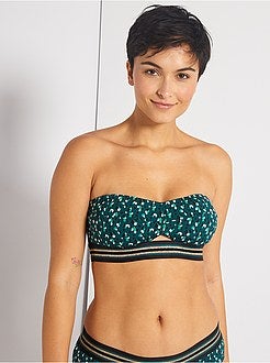 Reggiseno bikini a fascia imbottito - Kiabi