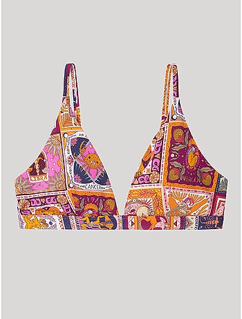 Reggiseno bikini a triangolo senza ferretto e con foam estraibile