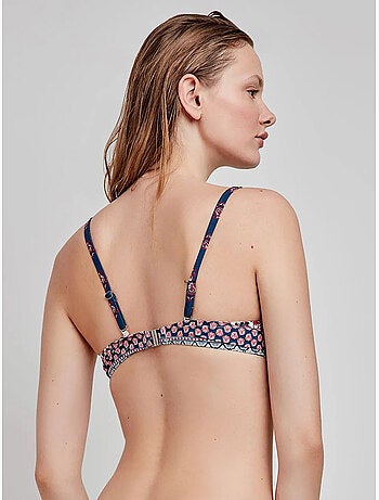 Reggiseno bikini ferretto fantasia etnica