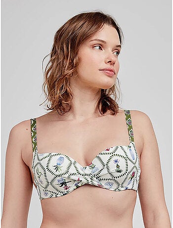 Reggiseno bikini gran capienza fantasia