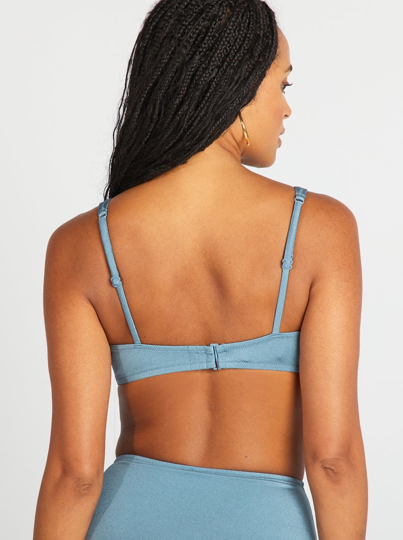 Reggiseno bikini sportivo BLU - Kiabi