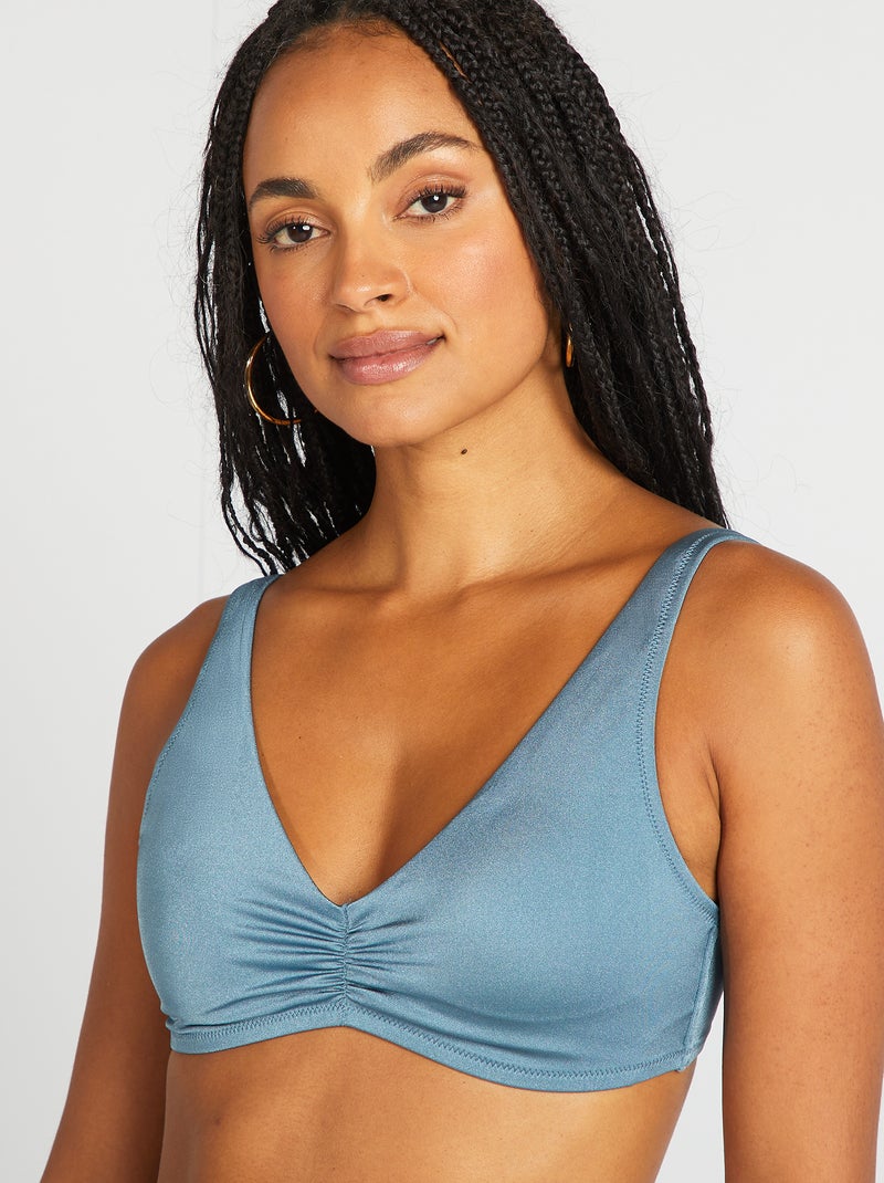 Reggiseno bikini sportivo BLU - Kiabi
