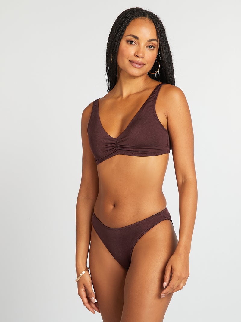 Reggiseno bikini sportivo VIOLA - Kiabi