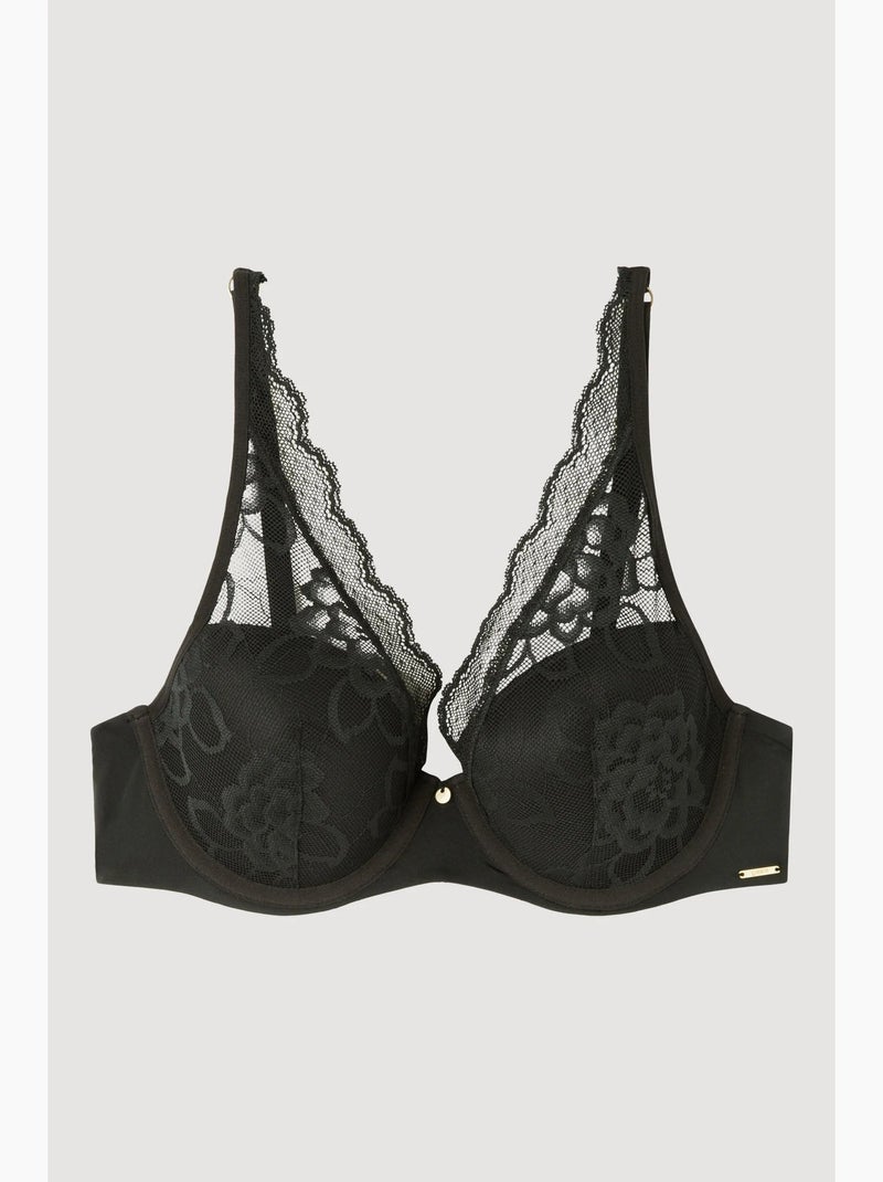 Reggiseno bralette con ferretto Nero - Kiabi