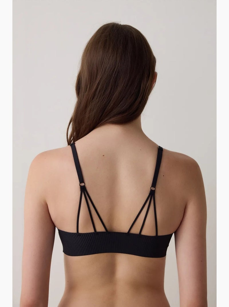 Reggiseno bralette fit senza ferretto e senza cuciture penti Nero - Kiabi
