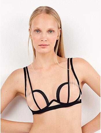 Reggiseno braletter lurex semitrasparente