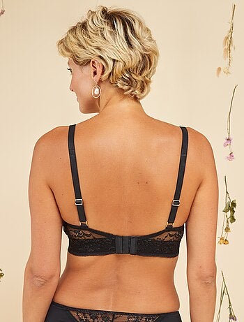 Reggiseno brassière postoperatorio con paillettes - Ottobre rosa