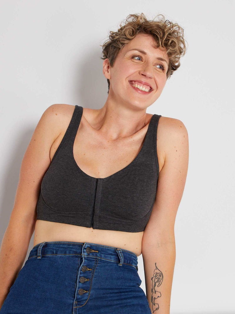 Reggiseno brassière postoperatorio grigio scuro - Kiabi