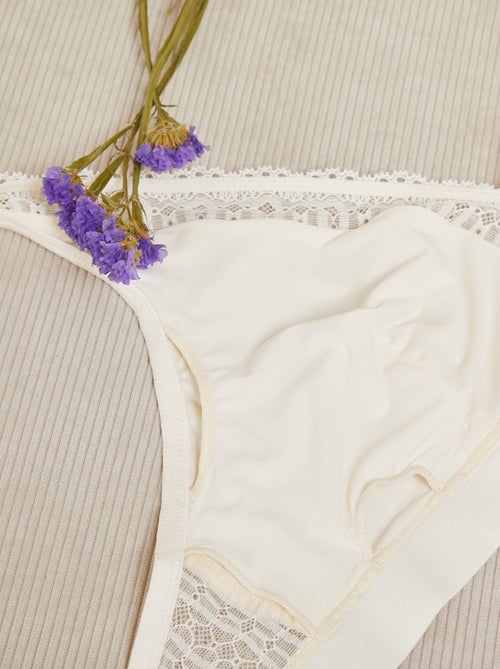Reggiseno brassière postoperatorio in pizzo - Ottobre rosa - Kiabi