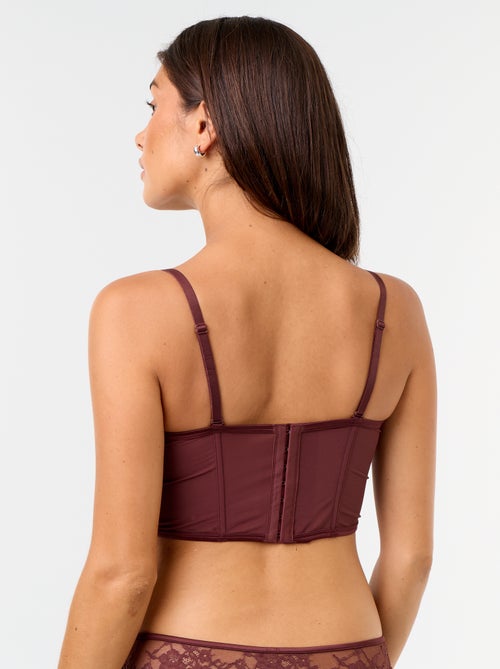 Reggiseno bustier con paillettes - Kiabi
