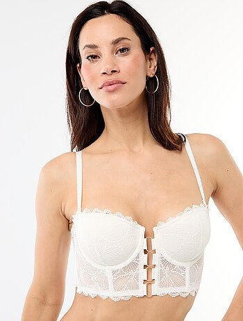 Reggiseno bustier in pizzo