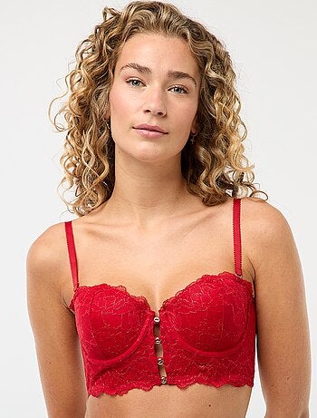 Reggiseno bustier in pizzo