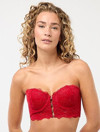 Reggiseno bustier in pizzo