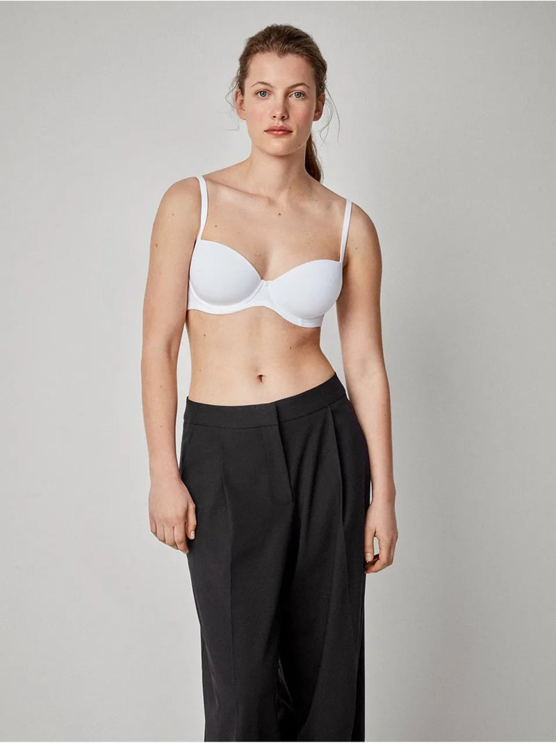 Reggiseno capacità coppe c e d Bianco - Kiabi