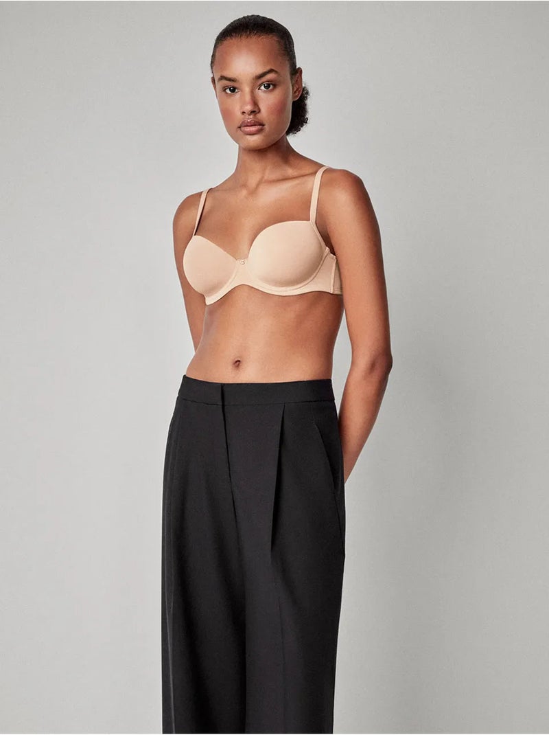 Reggiseno capacità coppe C e D Rosa - Kiabi