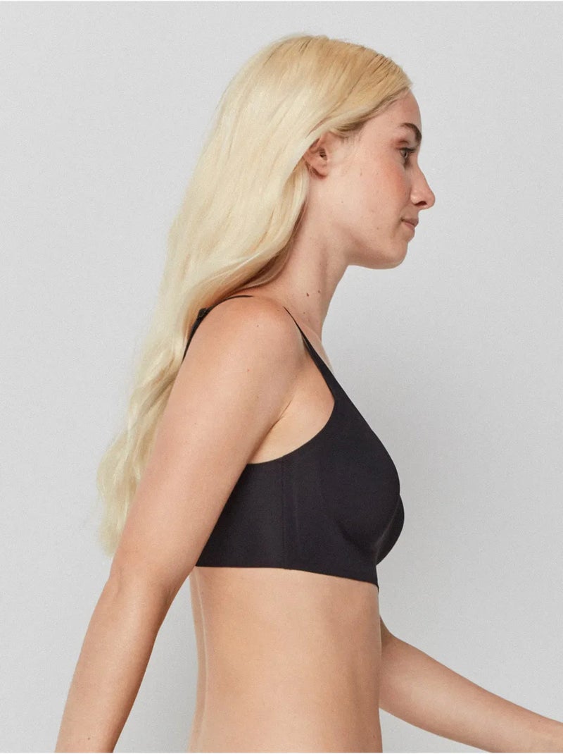 Reggiseno capacità senza ferretto e imbottitura rimovibile Nero - Kiabi