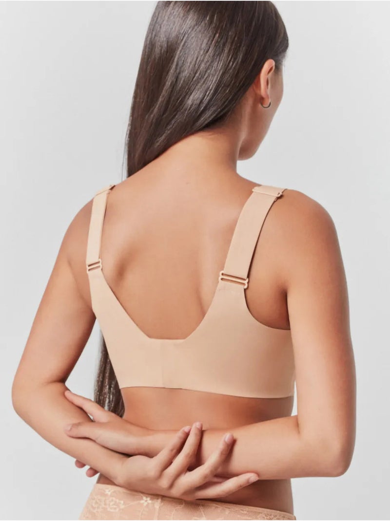 Reggiseno capacità senza ferretto e imbottitura rimovibile Rosa - Kiabi