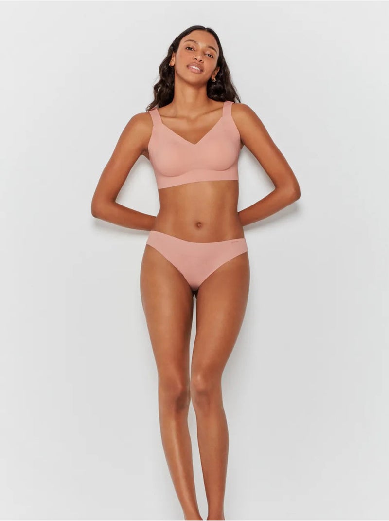 Reggiseno capacità senza ferretto e imbottitura rimovibile Rosa - Kiabi