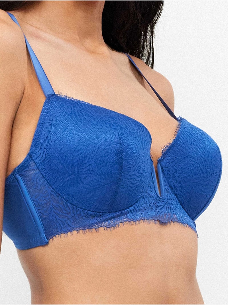 Reggiseno capacità taglio tipo bustier Blu - Kiabi