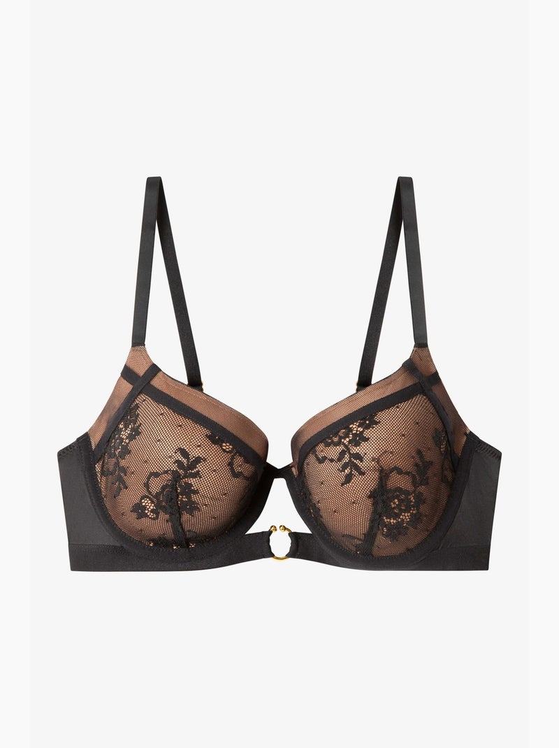 Reggiseno capacity in tessuto di pizzo Nero - Kiabi