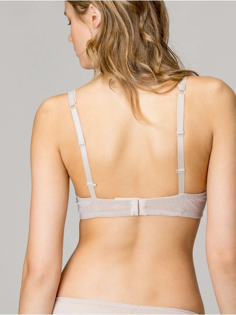 Reggiseno classico con ferretto e imbottitura in plumeti Rosa - Kiabi