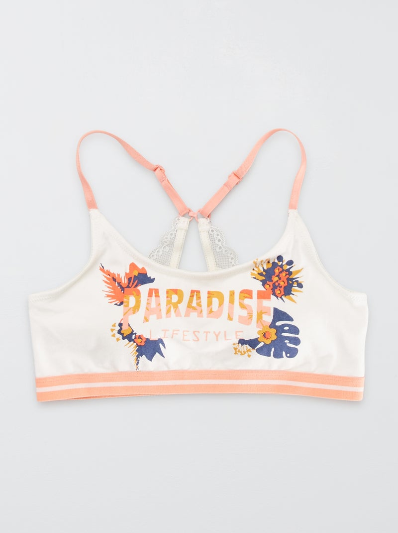 Reggiseno con dietro olimpionico 'Petit Béguin' BEIGE - Kiabi