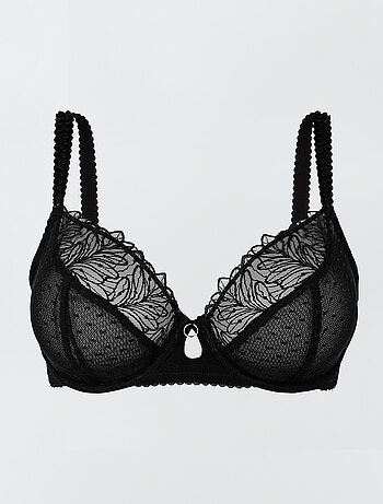 Reggiseno con scollatura profonda in pizzo 'Sans Complexe' -