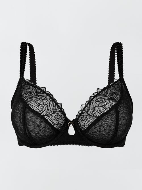 Reggiseno con scollatura profonda in pizzo 'Sans Complexe' - - Kiabi