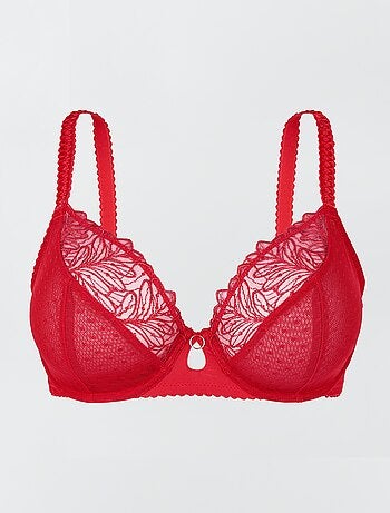 Reggiseno con scollatura profonda in pizzo 'Sans Complexe' -