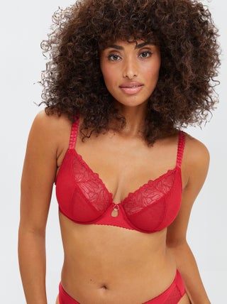 Reggiseno con scollatura profonda in pizzo 'Sans Complexe' -