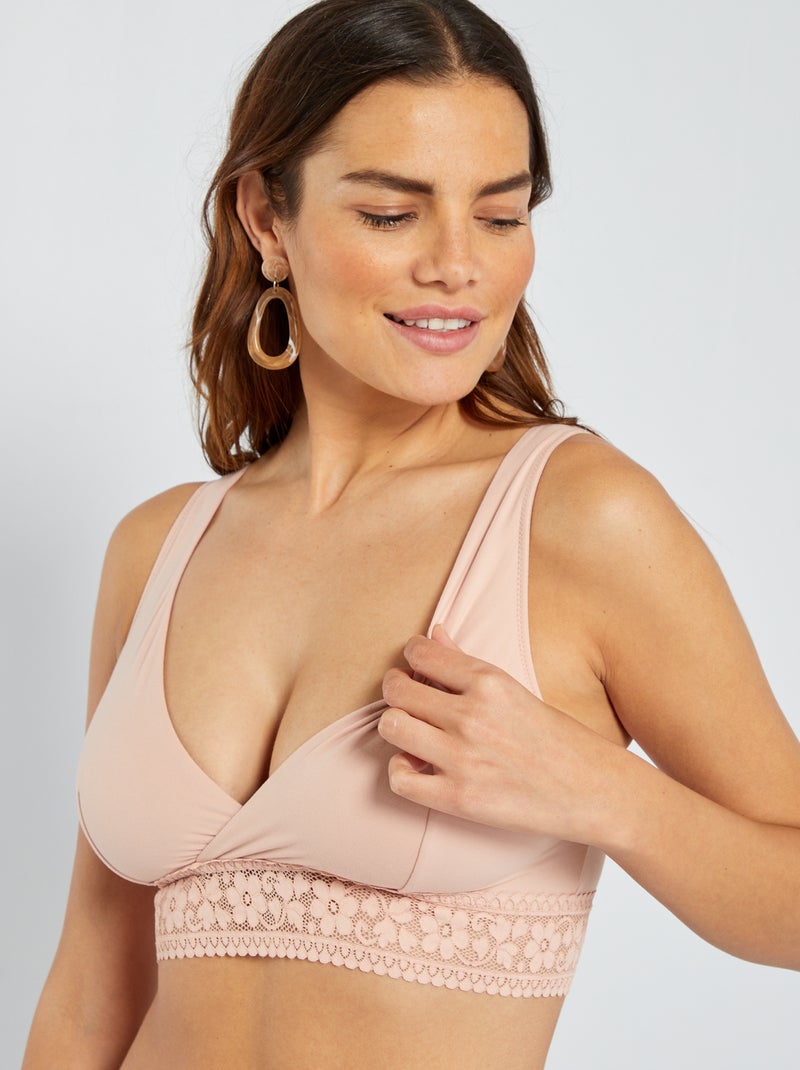 Reggiseno da allattamento rosa - Kiabi