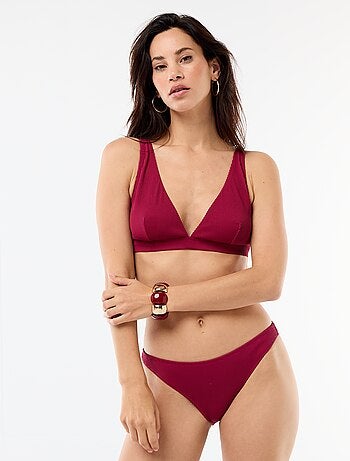 Reggiseno da bagno a foulard in maglia testurizzata