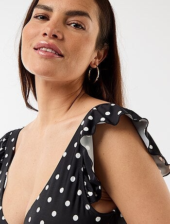 Reggiseno da bagno a pois