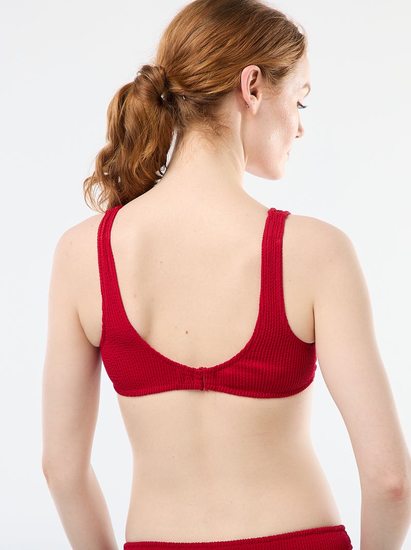 Reggiseno da bagno con anello Rosso - Kiabi