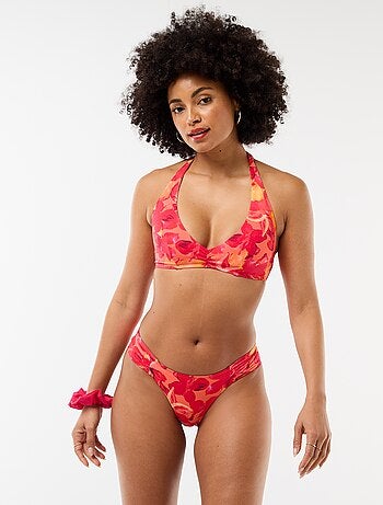 Reggiseno da bagno stampa fiori