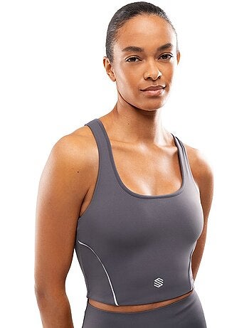 Reggiseno da corsa da donna donna angkor dark gray