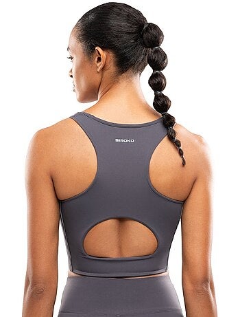 Reggiseno da corsa da donna donna angkor dark gray