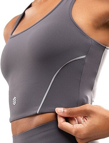 Reggiseno da corsa da donna donna angkor dark gray
