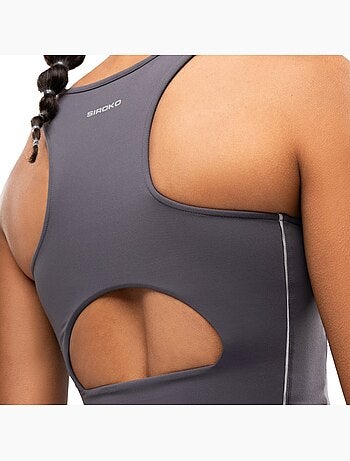 Reggiseno da corsa da donna donna angkor dark gray